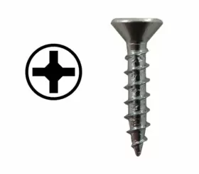 MCFPT586LH-1C WOOD Flat Head Coarse Thread Screw Box