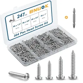 BNZ05060 BNUOK Pan Head Wood Screws Kit