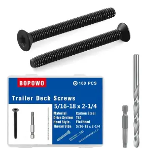 DBQG-5-16-18 BOPOWO Flat Head Thread Cutting Trailer Deck