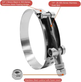 T-003-1.5-44-50 BOTTEN Pack Bolt Hose Clamp #2