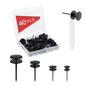 D-EB-377 BOXEDHOME Thumb Tacks Thickened Double Wall