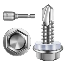 410LJZW-SILVER-M5.5-19-650PS INCH Tapping Screws