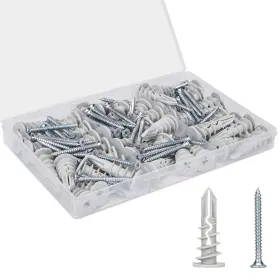 RIV004 DRILLING Drywall Anchors Wall Screws Kit