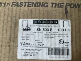 SN-500-B BRISCON Cable Staple Zinc Box #3