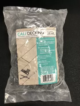 7507500100 CALI DECKING Hidden Fasteners Deck Screws Pack Bit