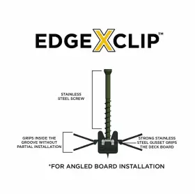 344559 CAMO Edge Clip Hidden Deck Fasteners Quickly #3