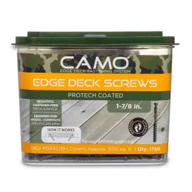 445013233299 CAMO Exterior Decking Screw Edge Hidden Deck