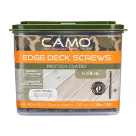 445052183142 CAMO Exterior Decking Screw Edge Hidden Deck