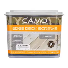 711181137682 CAMO Steel Exterior Decking Screw Edge Hidden