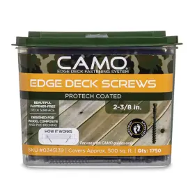 726084989023 CAMO Exterior Decking Screw Edge Hidden Deck