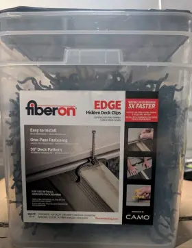900CT CAMO Fiberon Armorguard Edge Hidden Deck Clips Bkt Brd
