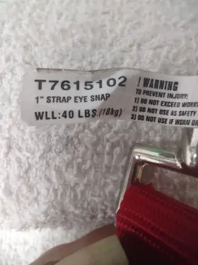 T7615102 CAMPBELL Chain Bolt Snap Strap #3