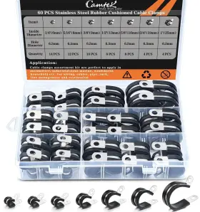CAMTEK-212 CAMTEK Cable Clamps Steel Rubber Cushion Pipe Kit