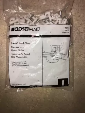 01-88443 CLOSETMAID Pack Drywall Wall Clips