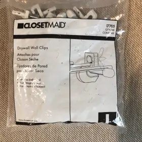 075381177054 CLOSETMAID Drywall Wall Clips