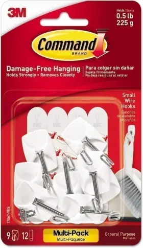 MMM170679ES COMMAND Hooks Adhesive Strips Wire Pack