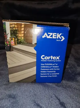 683531031677 CORTEX Screws Plugs Azek Deck Island Oak #3