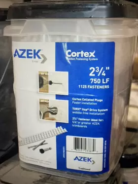 AZEK-750LF CORTEX AZEK Hidden Screw Plug Fastening