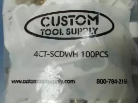 4CT-SCDWH CUSTOM TOOL SUPPLY Clips Dual Screw Directv Coaxial #3