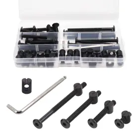 CSH-28 CZXNBI Crib Screws Set Baby Bed Frame Bolts Barrel Nu