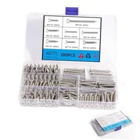 AE-280 DA ZHOU Wood Screws Flat Head Steel Kit