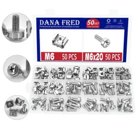 XHHDN17001 DANA FRED Rack Cage Nut Mounting Screw Bolts Me