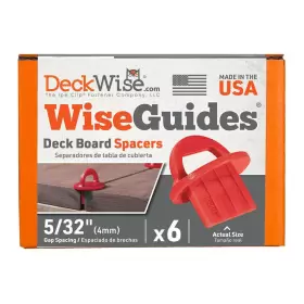 445016585531 DECKWISE Wiseguides Gap Deck Board Spacer Hidden