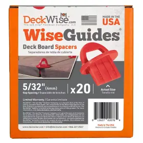 445017683663 DECKWISE Wiseguides Gap Deck Board Spacer Hidden