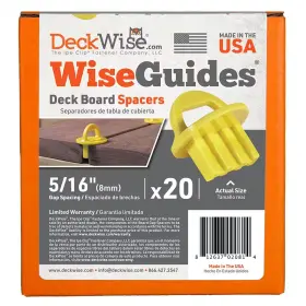 445023998904 DECKWISE Wiseguides Gap Deck Board Spacer Hidden