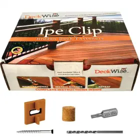 445027321319 DECKWISE Extreme Ipe Clip Biscuit Hidden Deck