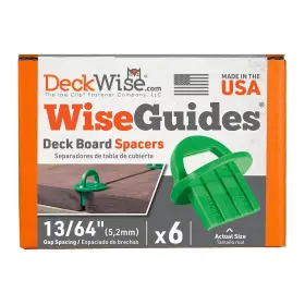 445029378380 DECKWISE Wiseguides Gap Deck Board Spacer Hidden