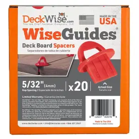 445044962915 DECKWISE Wiseguides Gap Deck Board Spacer Hidden