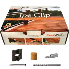 744110044713 DECKWISE Extreme Ipe Clip Biscuit Hidden Deck