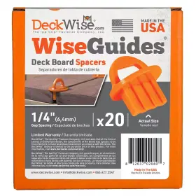 744110633962 DECKWISE Wiseguides Gap Deck Board Spacer Hidden