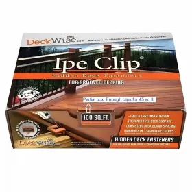 812637024775 DECKWISE Ipe Clip Spacing Hidden Deck Extreme