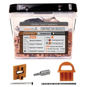 DWCB-EXKD-SBR-525 DECKWISE Ipe Clip Biscuit Hidden Deck