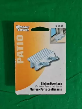 U9805 DEFENDER SECURITY Double Thumbscrew Sliding Door Lock