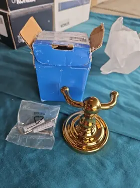 R2010-CR003 DELTANA Robe Hook Double