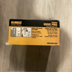 DDF3061550 DEWALT Powder Washered Drive Pins Concrete Steel