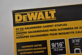DWCS20056 DEWALT Gauge Galvanized Carpet Staples Pack #2