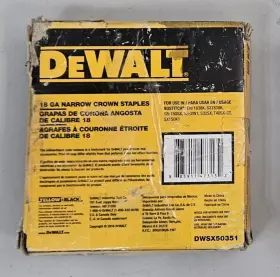 DWSX50351 DEWALT Leg Crown Glue Collated Steel Staples Box #2