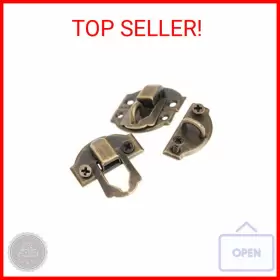 1345RK DOPHEE Antique Hasp Jewelry Wooden Box Latch Lock Wi