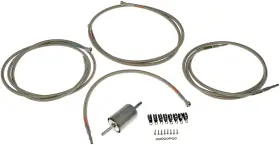 819-871 DORMAN Rear Flexible Steel Braided Fuel Line Wit
