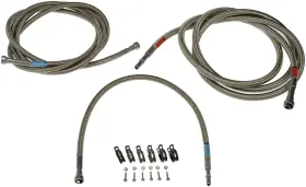 819-874 DORMAN Front Flexible Steel Braided Fuel Line Wi