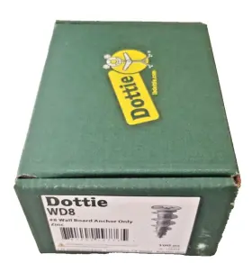 781002297765 DOTTIE Lh Zinc Alloy Wallboard Anchor