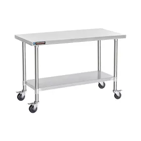 SS-DR2460H DURASTEEL Nsf Steel Food Table Un