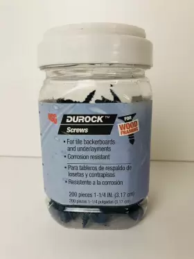 170189 DUROCK Screws Bit Wood Framing Tile Backboards Recess #2