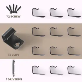 012436147716 EASTERN HORSES Steel Starter Clips Decking Board #2