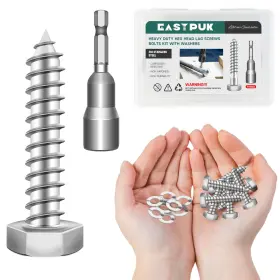 3SS-MY-S-1-4X1-1-2-20S-EP EASTPUK Bolt Hex Head Lag Screws