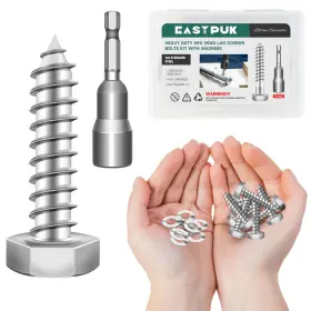3SS-MY-S-1-4X1-1-4-20S-EP EASTPUK Bolt Hex Head Lag Screws